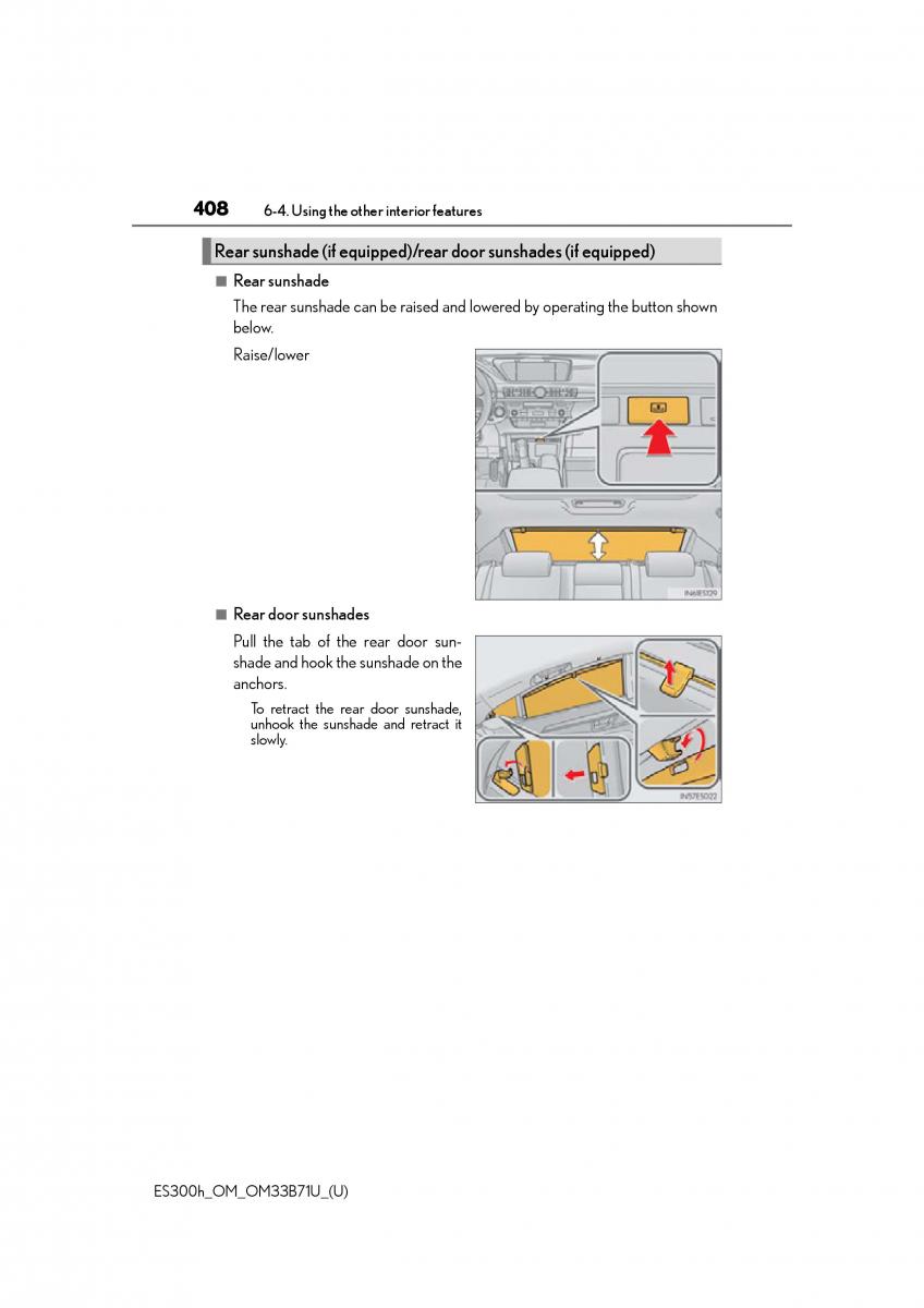 manual  Lexus ES300h VI 6 XV60 owners manual / page 408