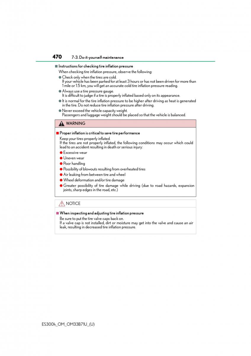 manual  Lexus ES300h VI 6 XV60 owners manual / page 470