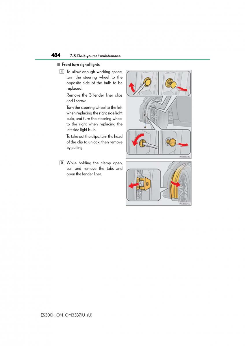 manual  Lexus ES300h VI 6 XV60 owners manual / page 484