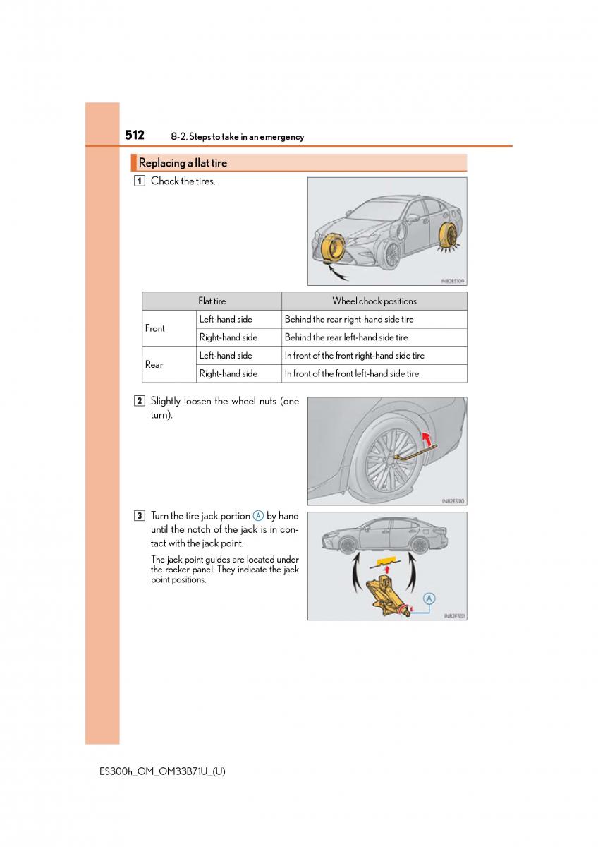 manual  Lexus ES300h VI 6 XV60 owners manual / page 512