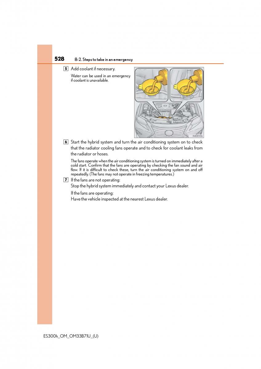 manual  Lexus ES300h VI 6 XV60 owners manual / page 528