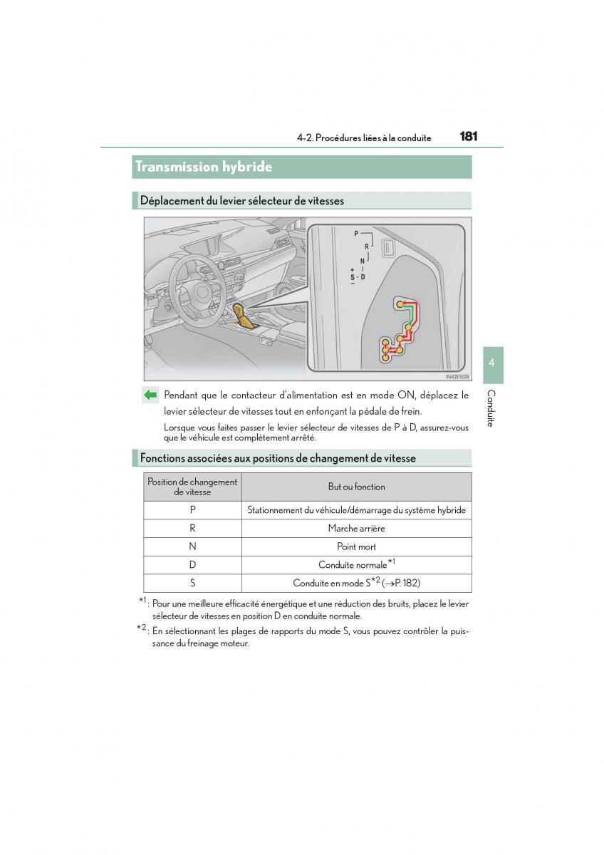 Lexus ES300h VI 6 XV60 manuel du proprietaire / page 183