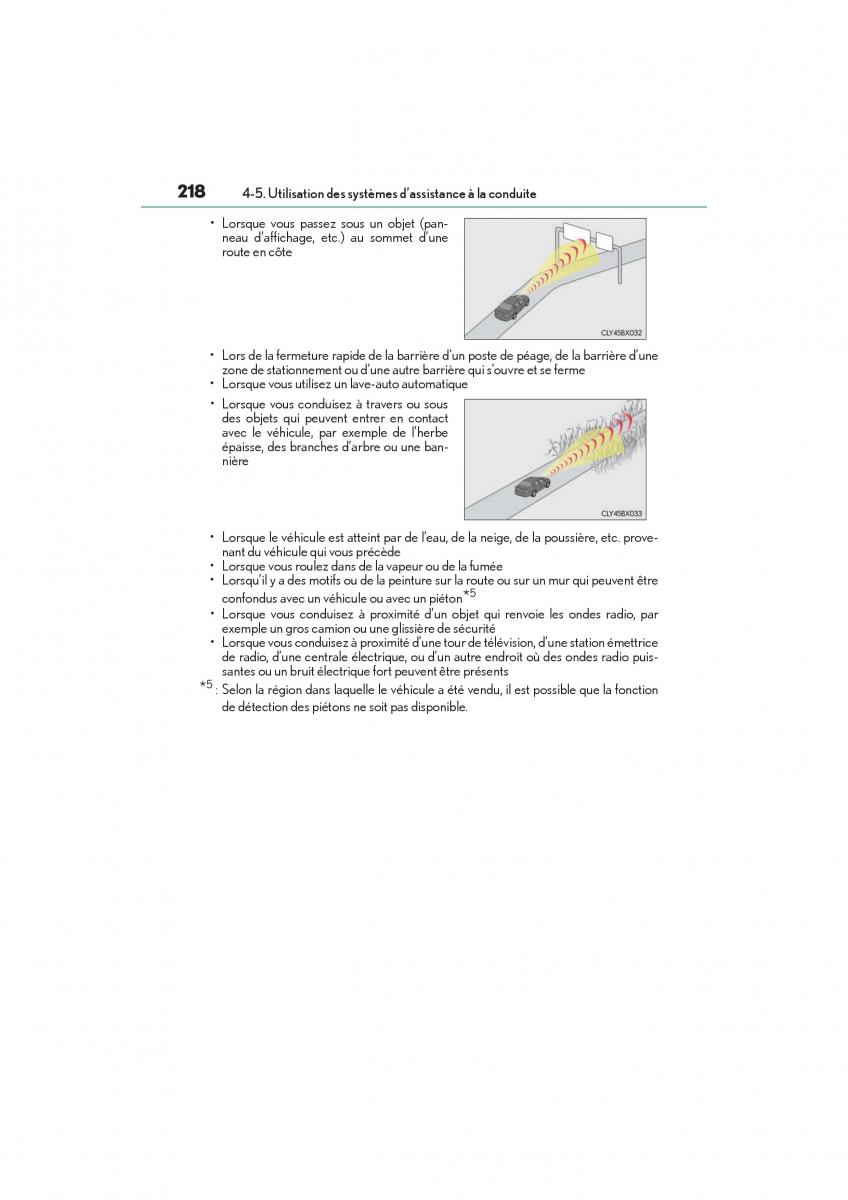 Lexus ES300h VI 6 XV60 manuel du proprietaire / page 220