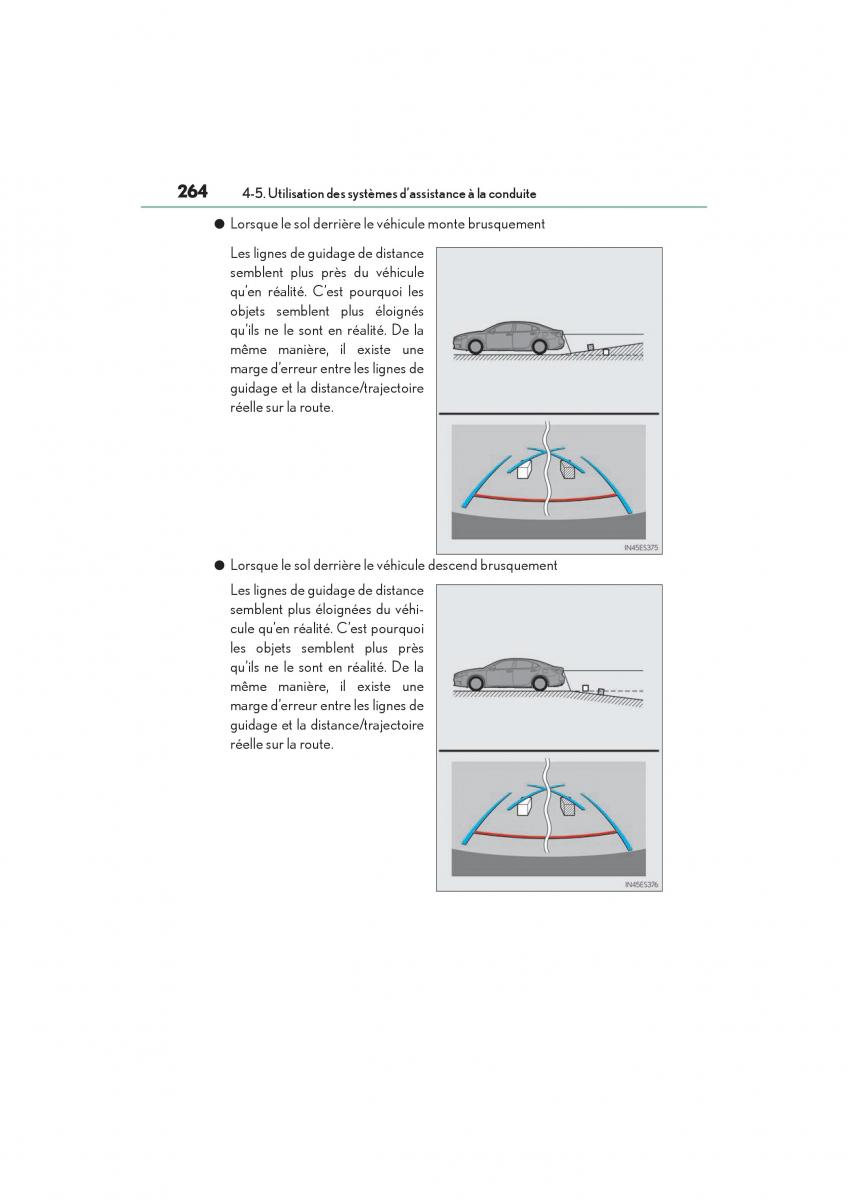 Lexus ES300h VI 6 XV60 manuel du proprietaire / page 266