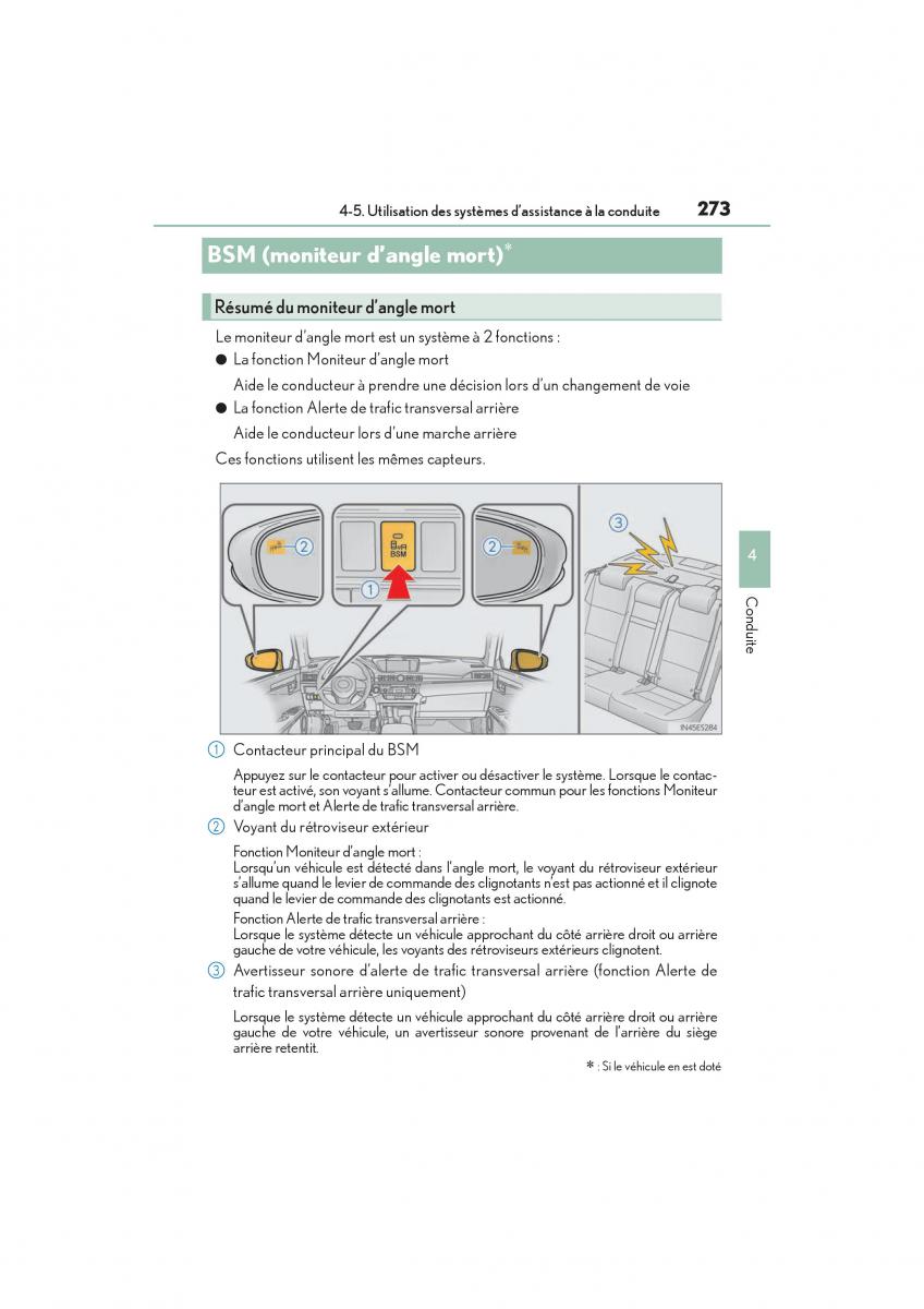 Lexus ES300h VI 6 XV60 manuel du proprietaire / page 275