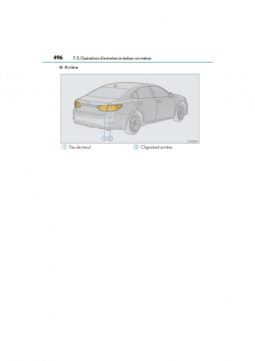 Lexus ES300h VI 6 XV60 manuel du proprietaire / page 498