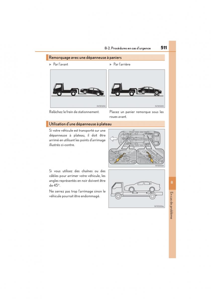 Lexus ES300h VI 6 XV60 manuel du proprietaire / page 513