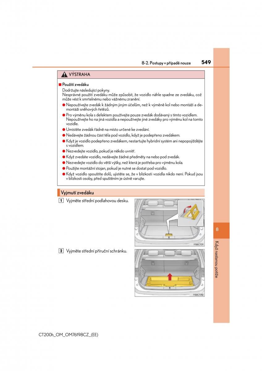 Lexus CT200h navod k obsludze / page 549