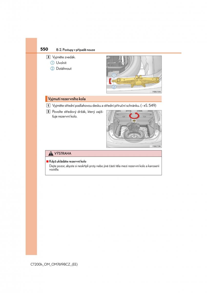 Lexus CT200h navod k obsludze / page 550