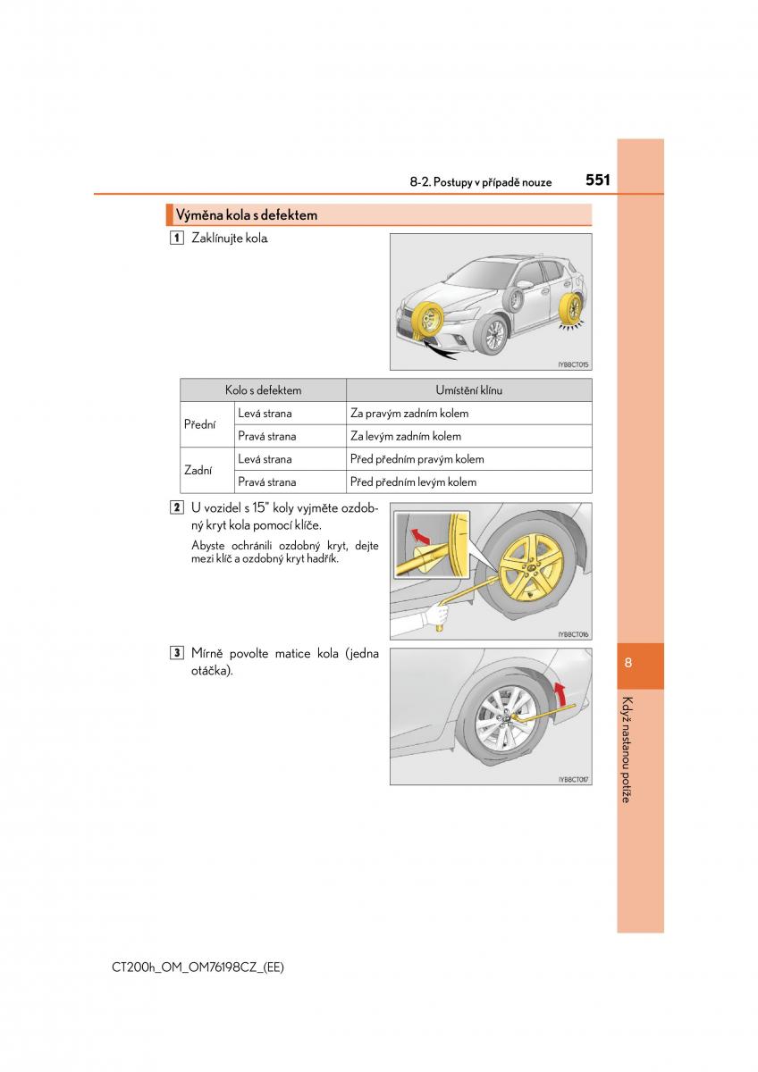 Lexus CT200h navod k obsludze / page 551