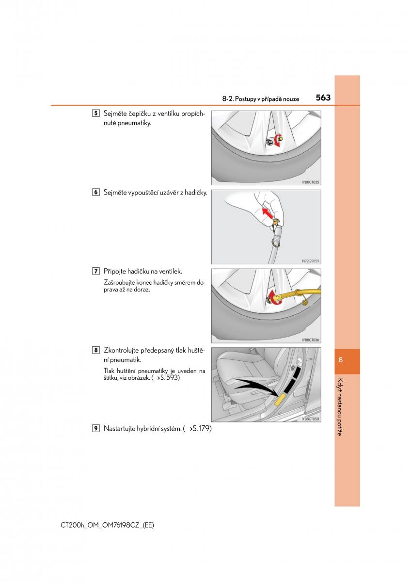 Lexus CT200h navod k obsludze / page 563