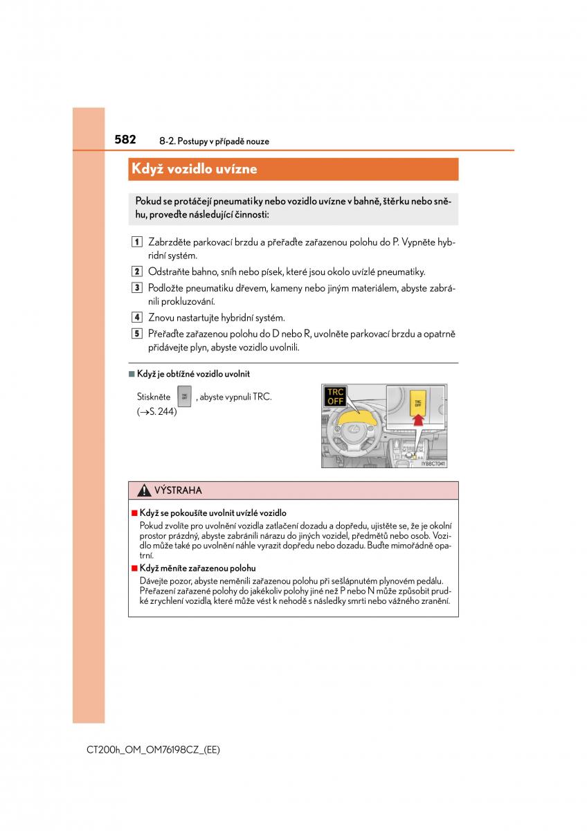 Lexus CT200h navod k obsludze / page 582