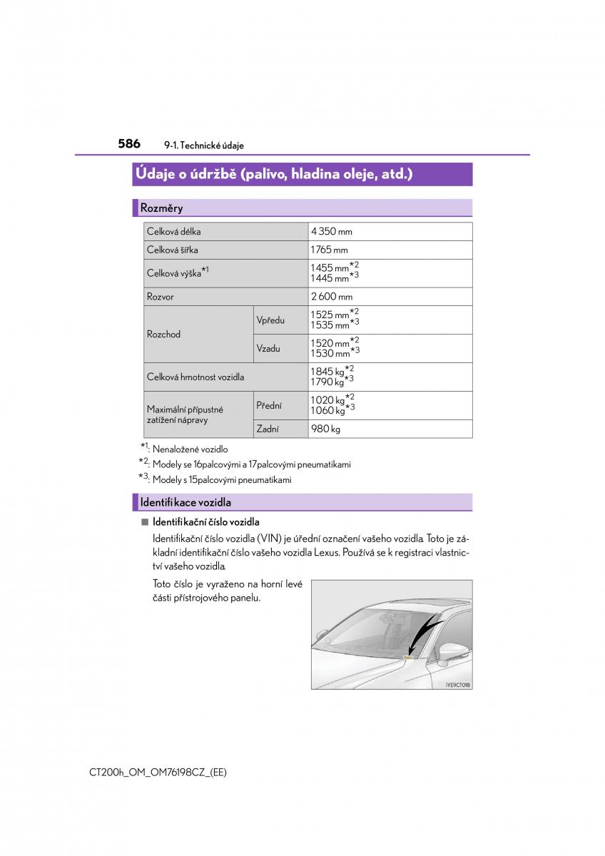 Lexus CT200h navod k obsludze / page 586