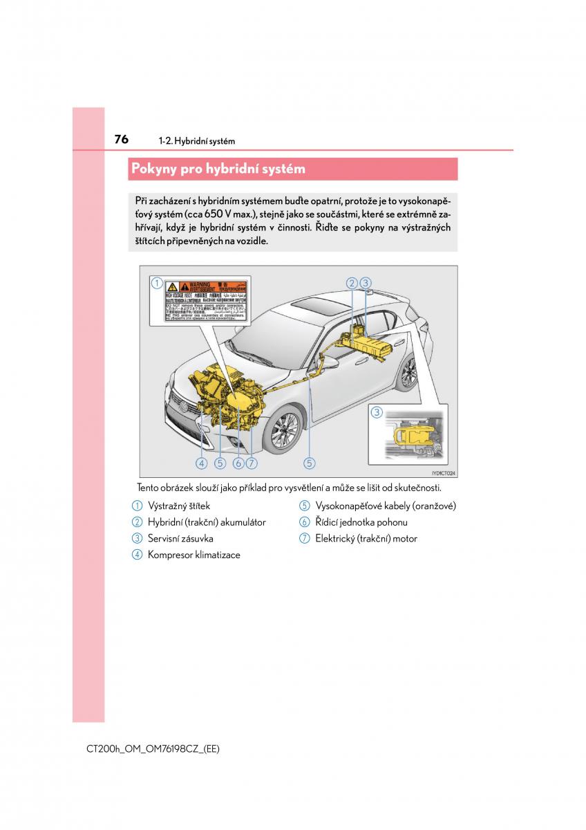 Lexus CT200h navod k obsludze / page 76