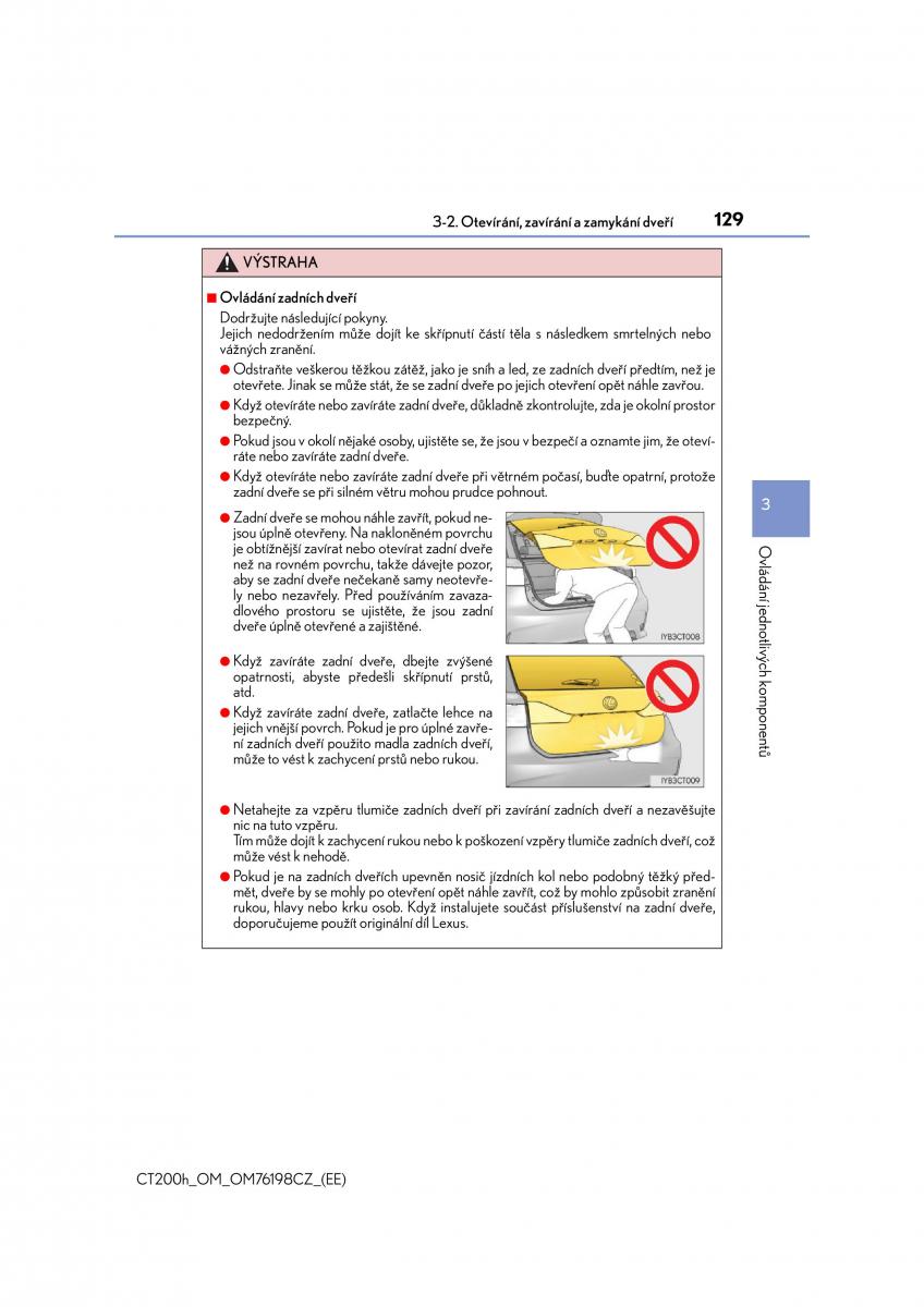 Lexus CT200h navod k obsludze / page 129