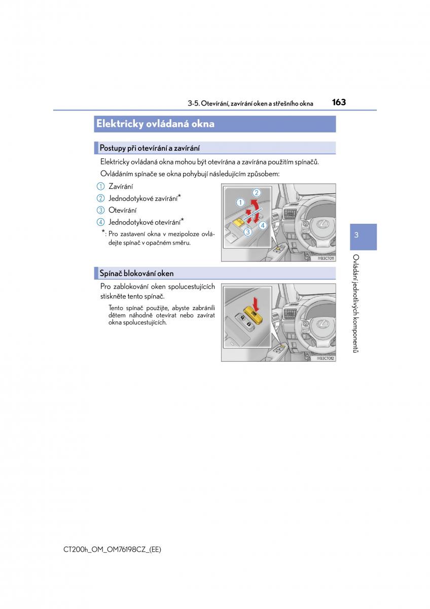 Lexus CT200h navod k obsludze / page 163