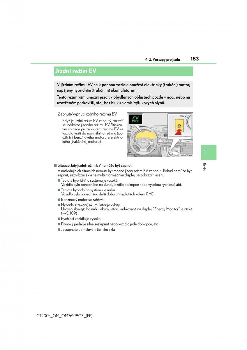 Lexus CT200h navod k obsludze / page 183