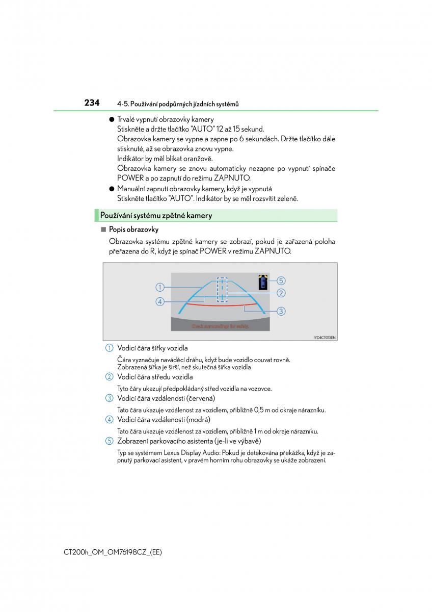 Lexus CT200h navod k obsludze / page 234