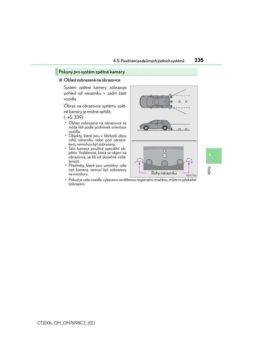 Lexus CT200h navod k obsludze / page 235