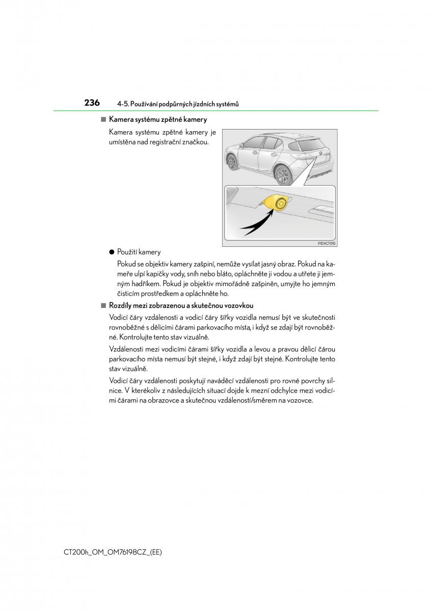 Lexus CT200h navod k obsludze / page 236