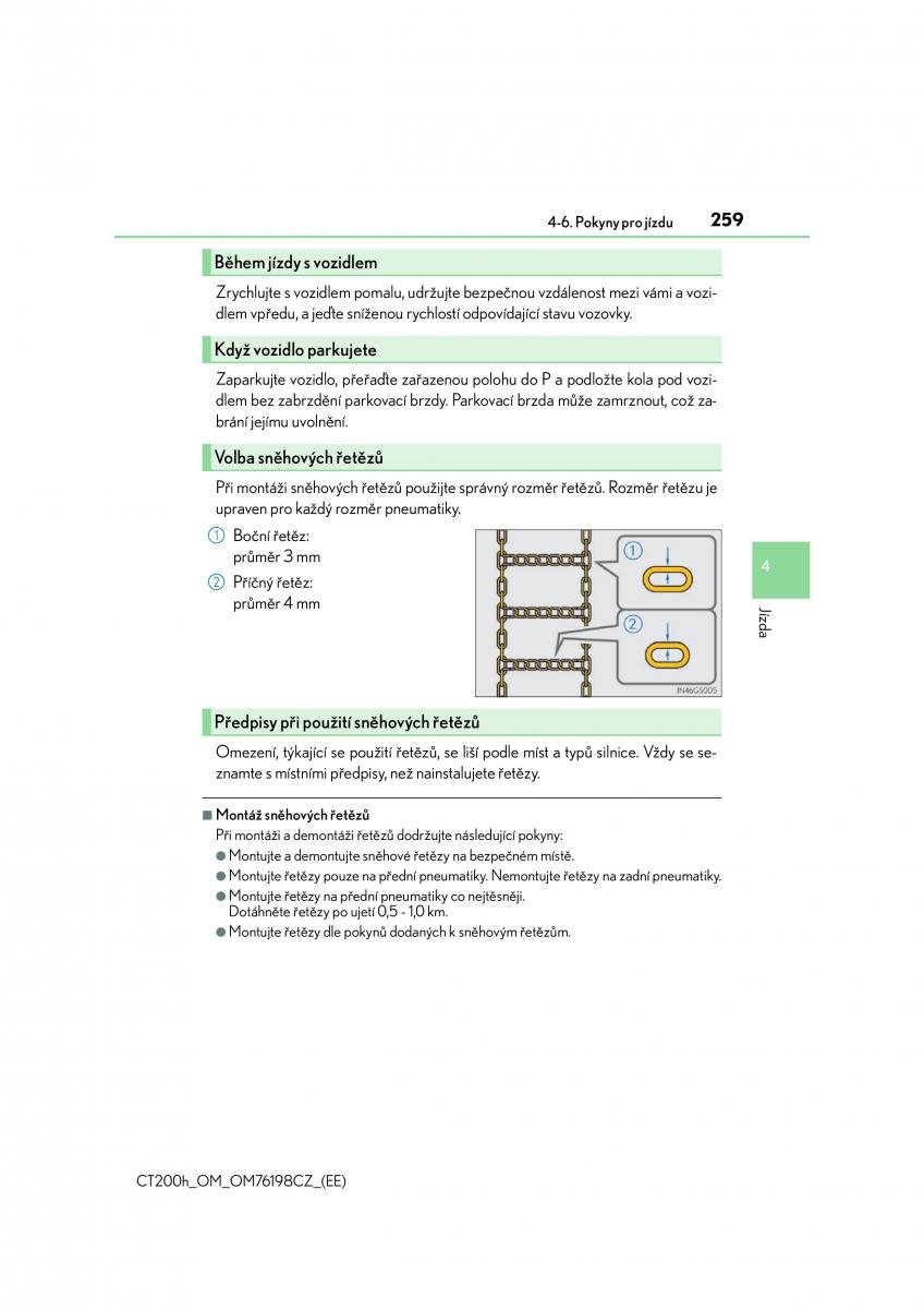 Lexus CT200h navod k obsludze / page 259