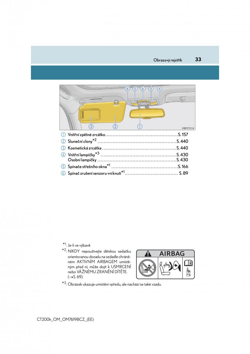 Lexus CT200h navod k obsludze / page 33