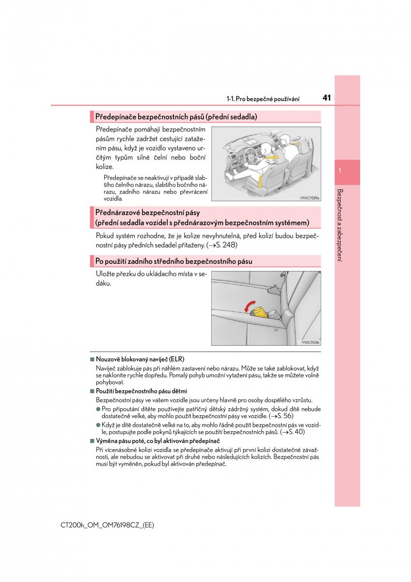 Lexus CT200h navod k obsludze / page 41