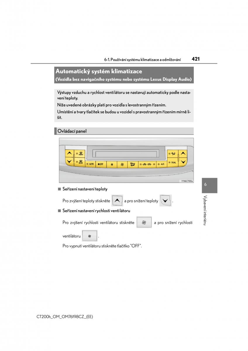 Lexus CT200h navod k obsludze / page 421