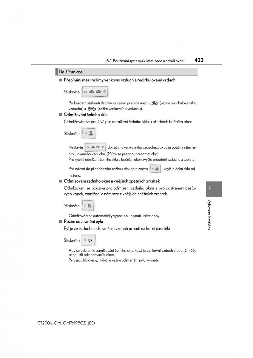 Lexus CT200h navod k obsludze / page 423