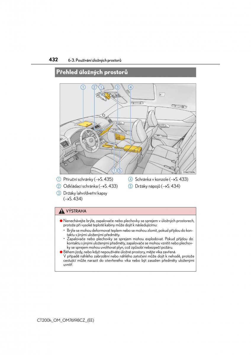 Lexus CT200h navod k obsludze / page 432