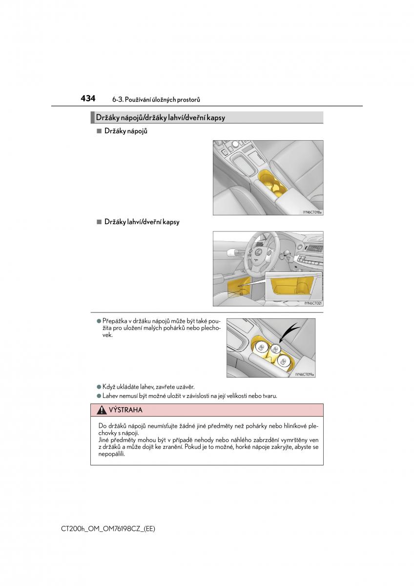 Lexus CT200h navod k obsludze / page 434