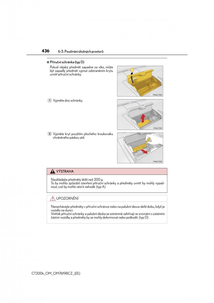 Lexus CT200h navod k obsludze / page 436