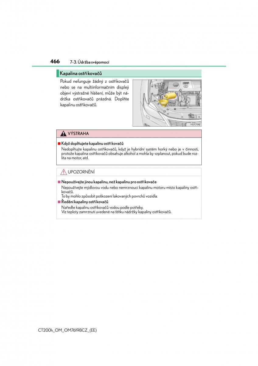 Lexus CT200h navod k obsludze / page 466