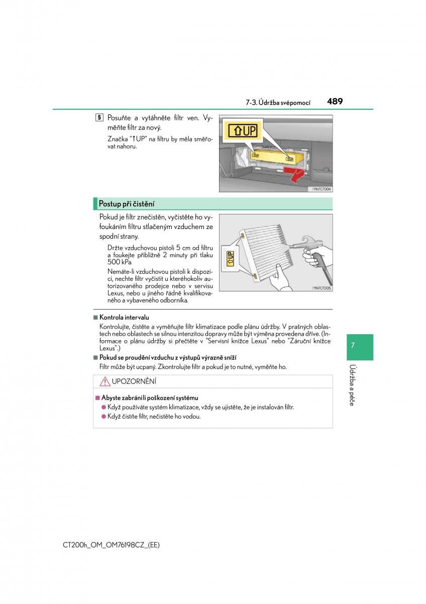 Lexus CT200h navod k obsludze / page 489