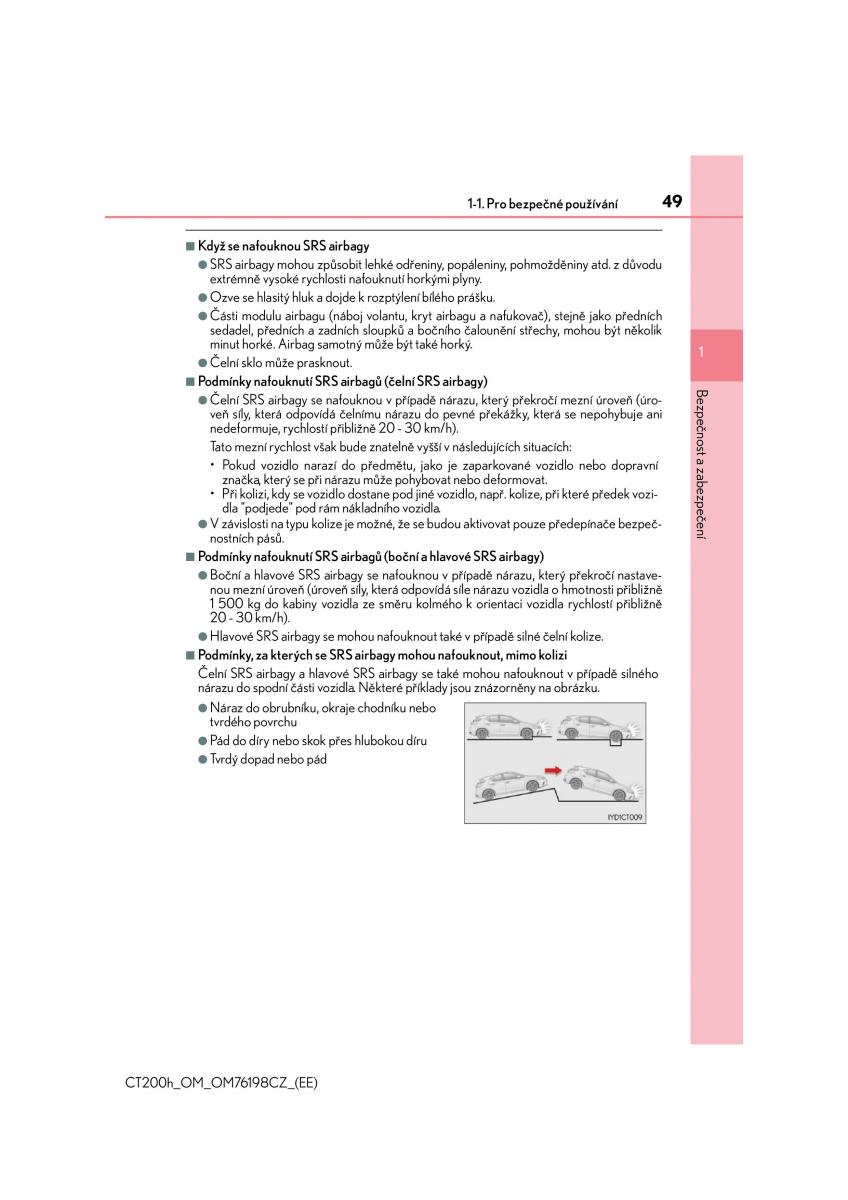 Lexus CT200h navod k obsludze / page 49