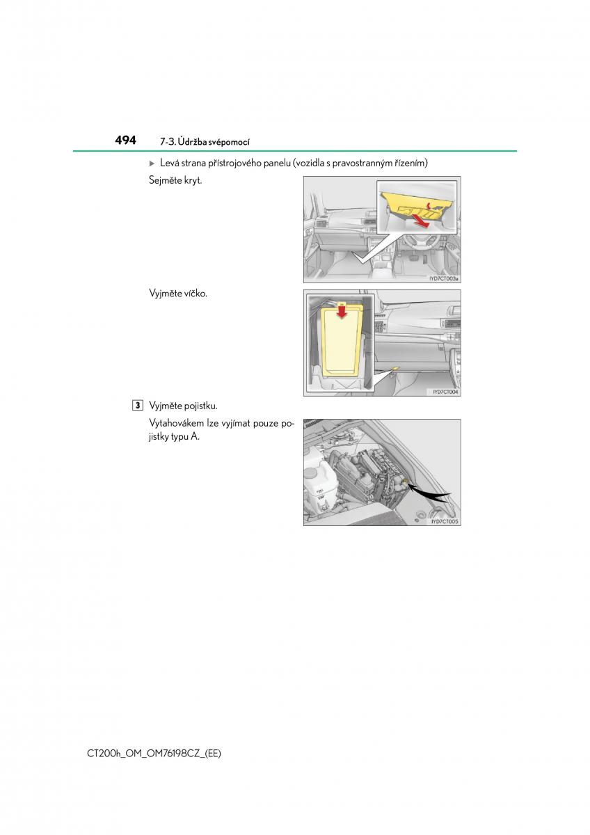 Lexus CT200h navod k obsludze / page 494