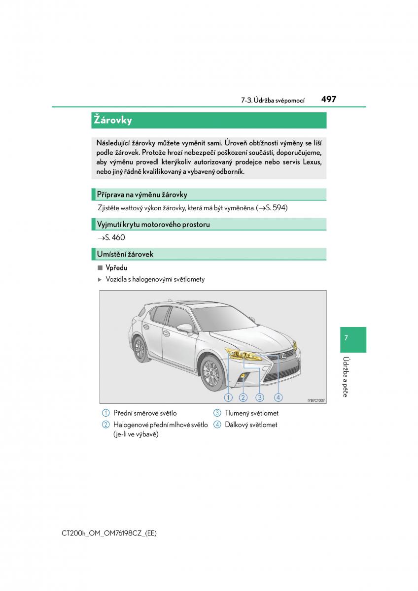 Lexus CT200h navod k obsludze / page 497