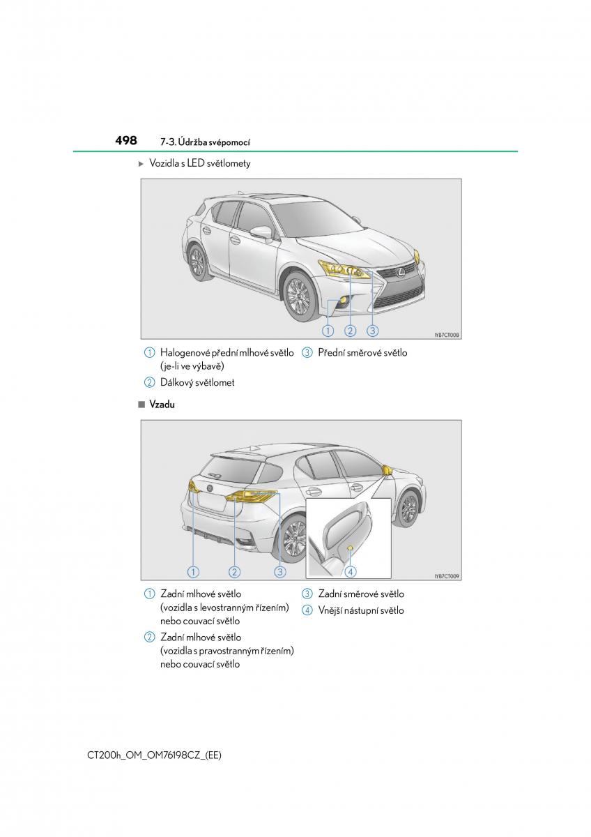 Lexus CT200h navod k obsludze / page 498