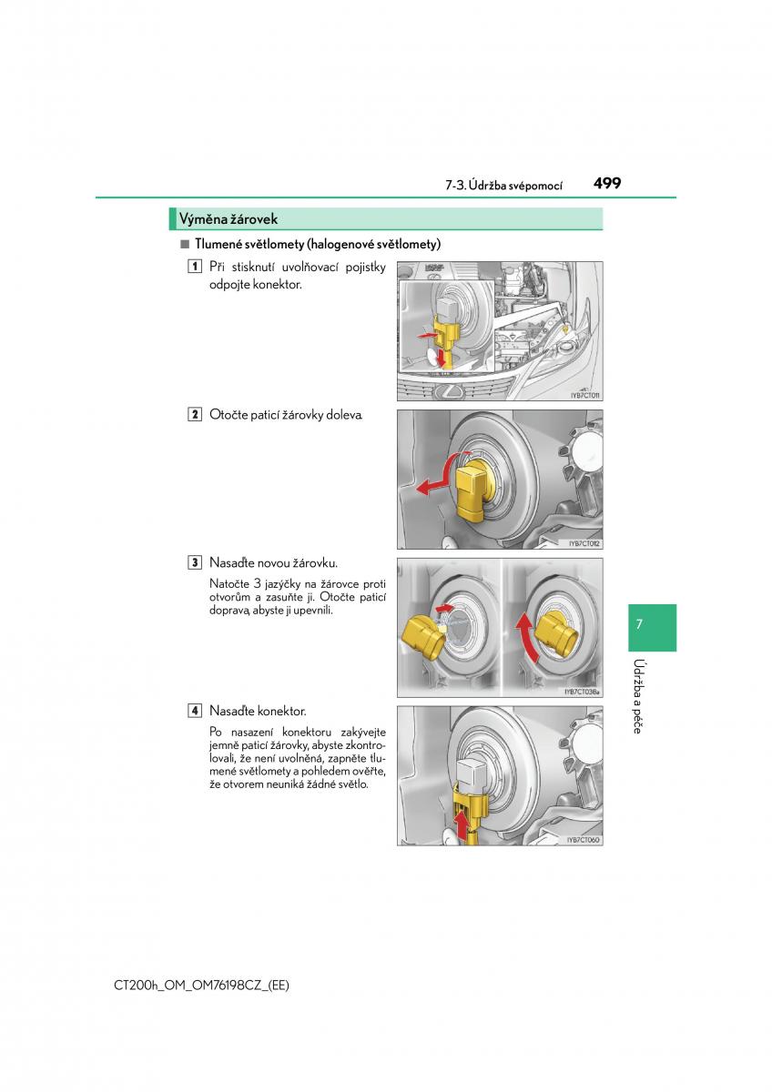 Lexus CT200h navod k obsludze / page 499