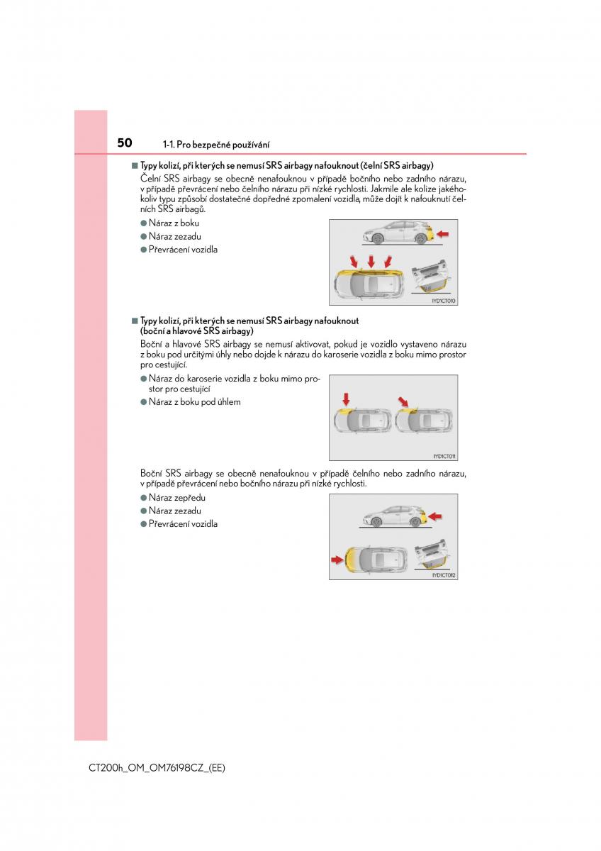 Lexus CT200h navod k obsludze / page 50