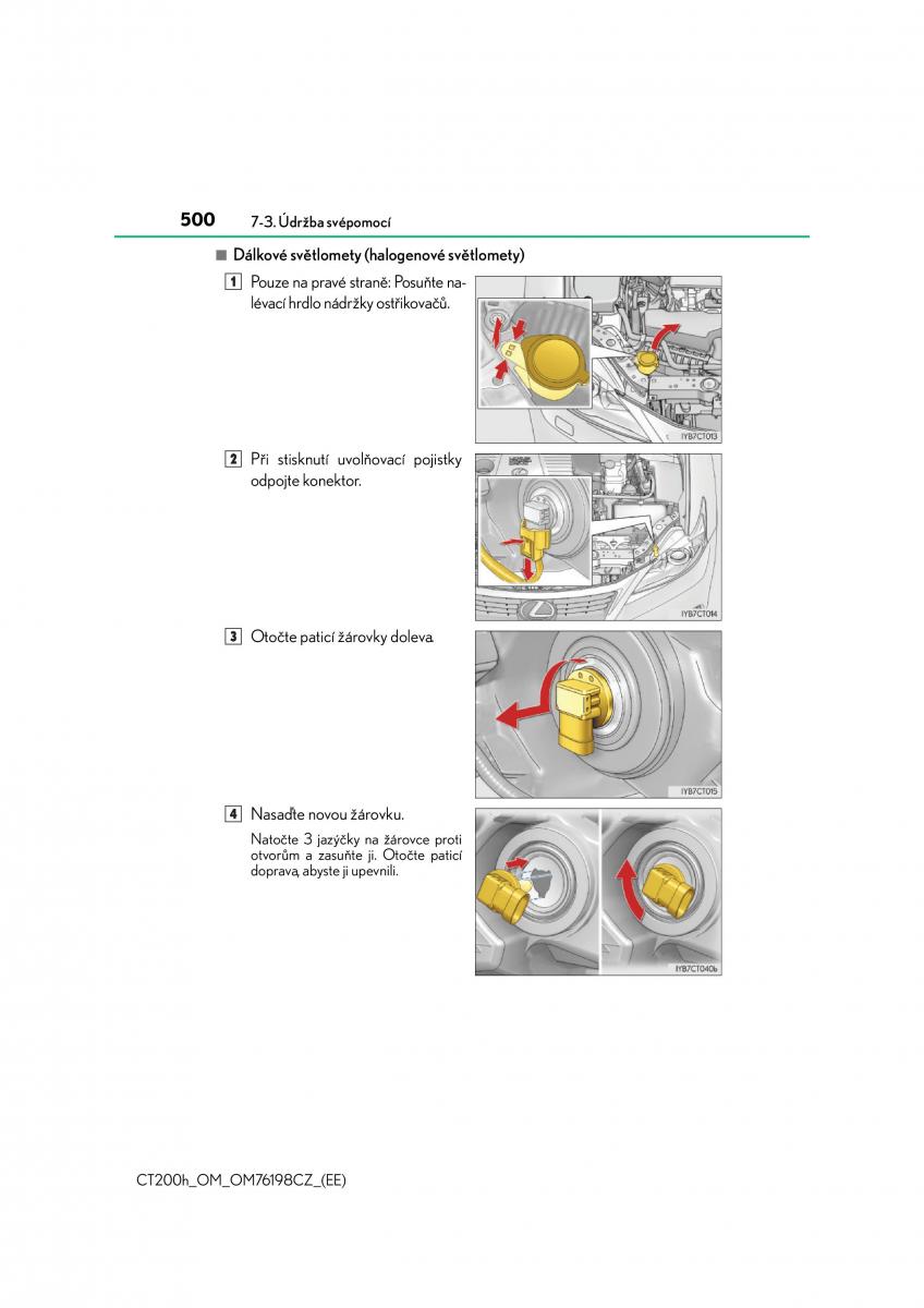 Lexus CT200h navod k obsludze / page 500