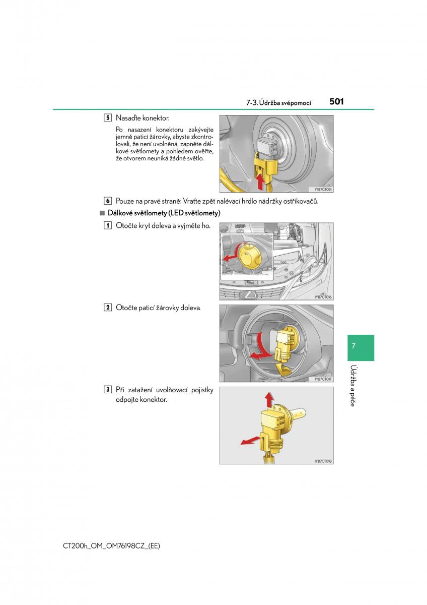 Lexus CT200h navod k obsludze / page 501