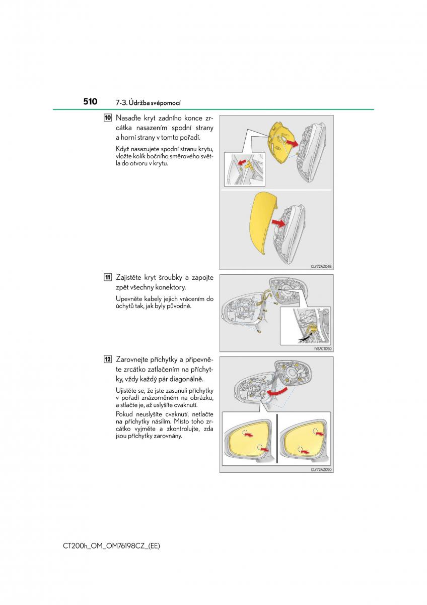 Lexus CT200h navod k obsludze / page 510
