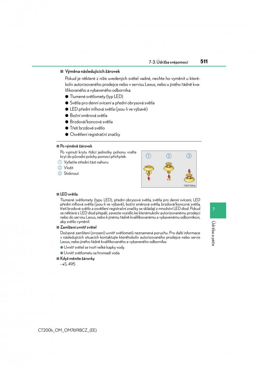 Lexus CT200h navod k obsludze / page 511
