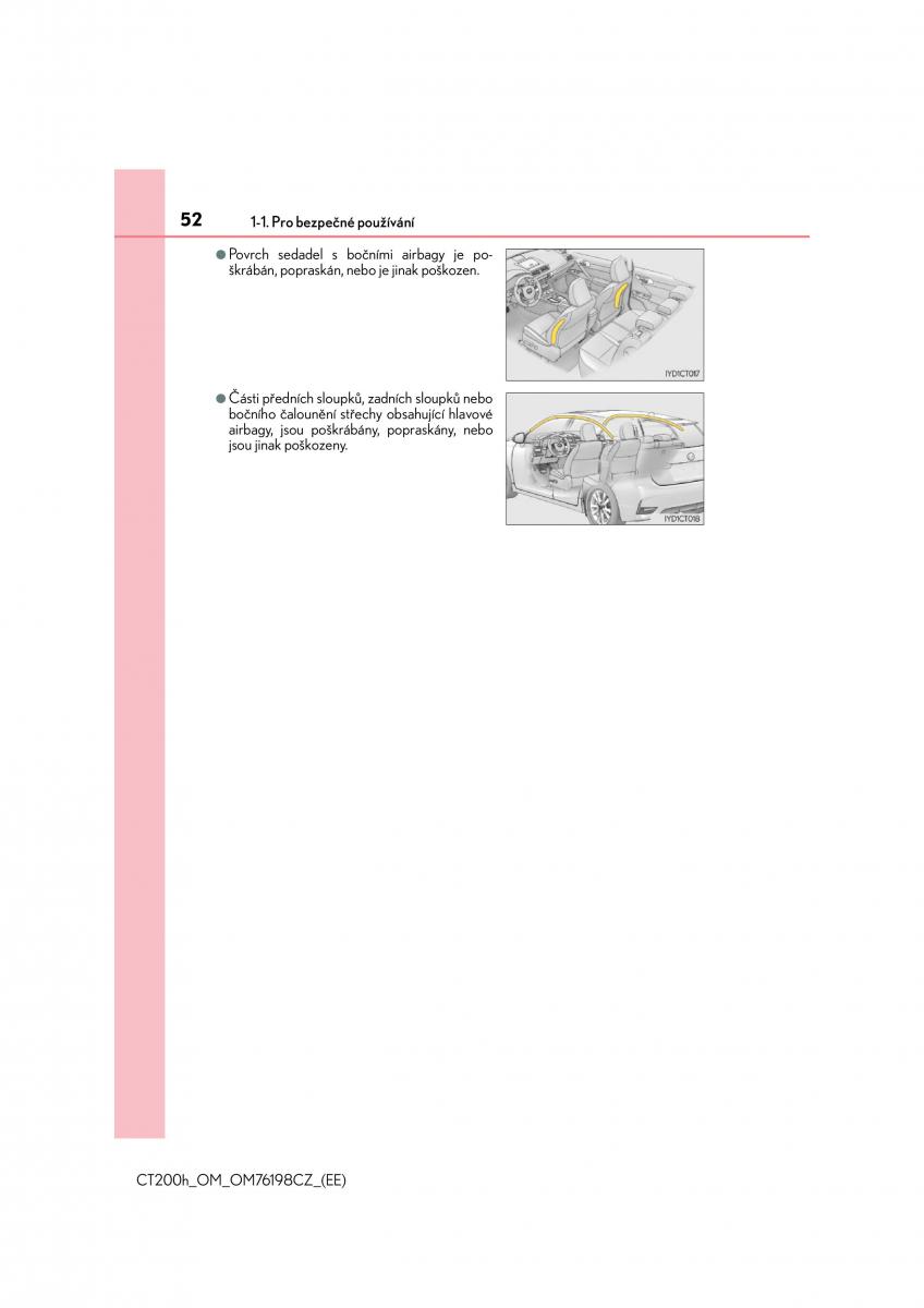 Lexus CT200h navod k obsludze / page 52