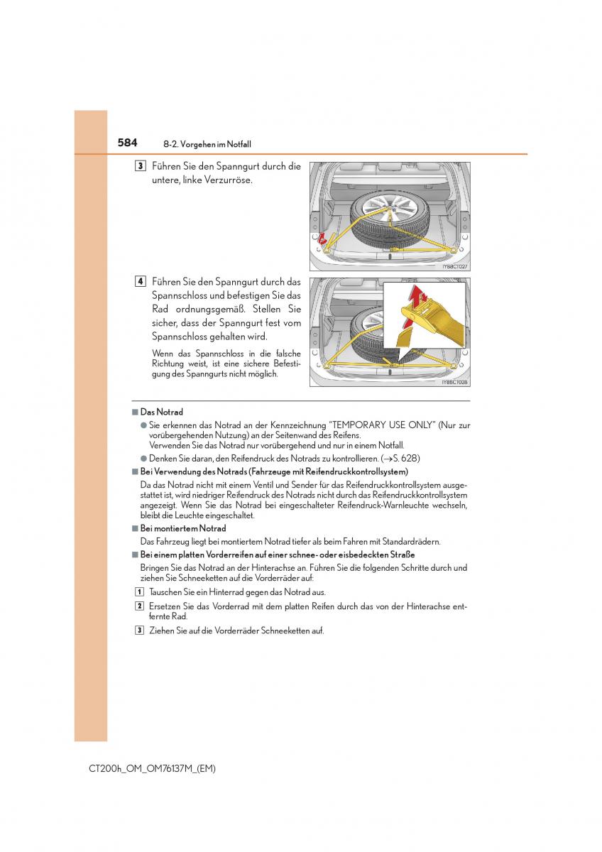 Lexus CT200h Handbuch / page 584