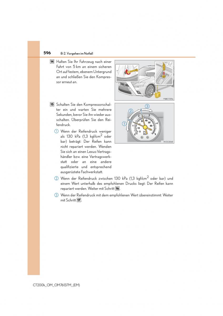 Lexus CT200h Handbuch / page 596