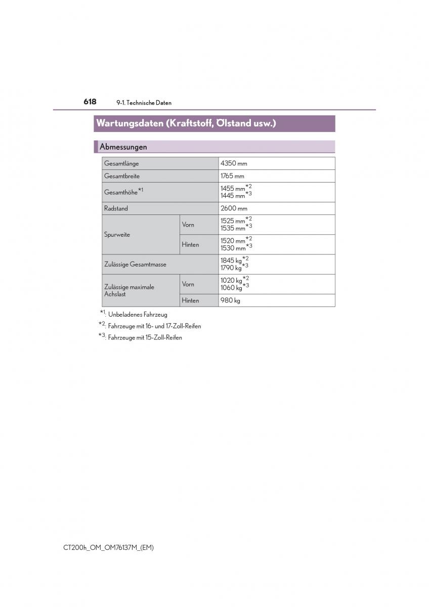 Lexus CT200h Handbuch / page 618