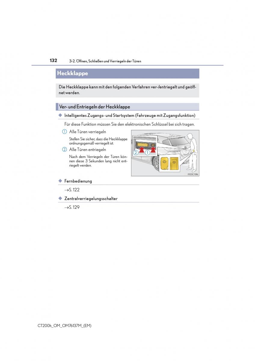 Lexus CT200h Handbuch / page 132