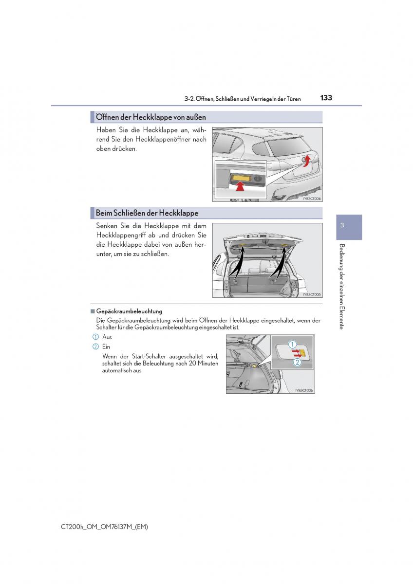 Lexus CT200h Handbuch / page 133